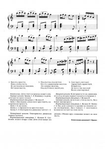 Песня "Новогодняя хороводная" А. Островского: ноты